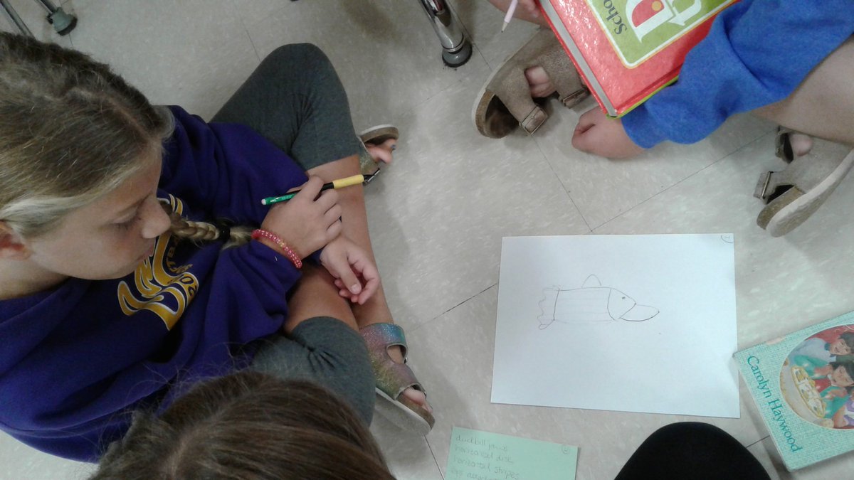 EduHOG235's tweet photo. HMS students Fashion a Fish after discussing adaptations @ARGameandFish #ProjectWILDAquatic #OutdoorEducation @HMSGOBLINS @apmallett https://t.co/ilxcbdbEZV