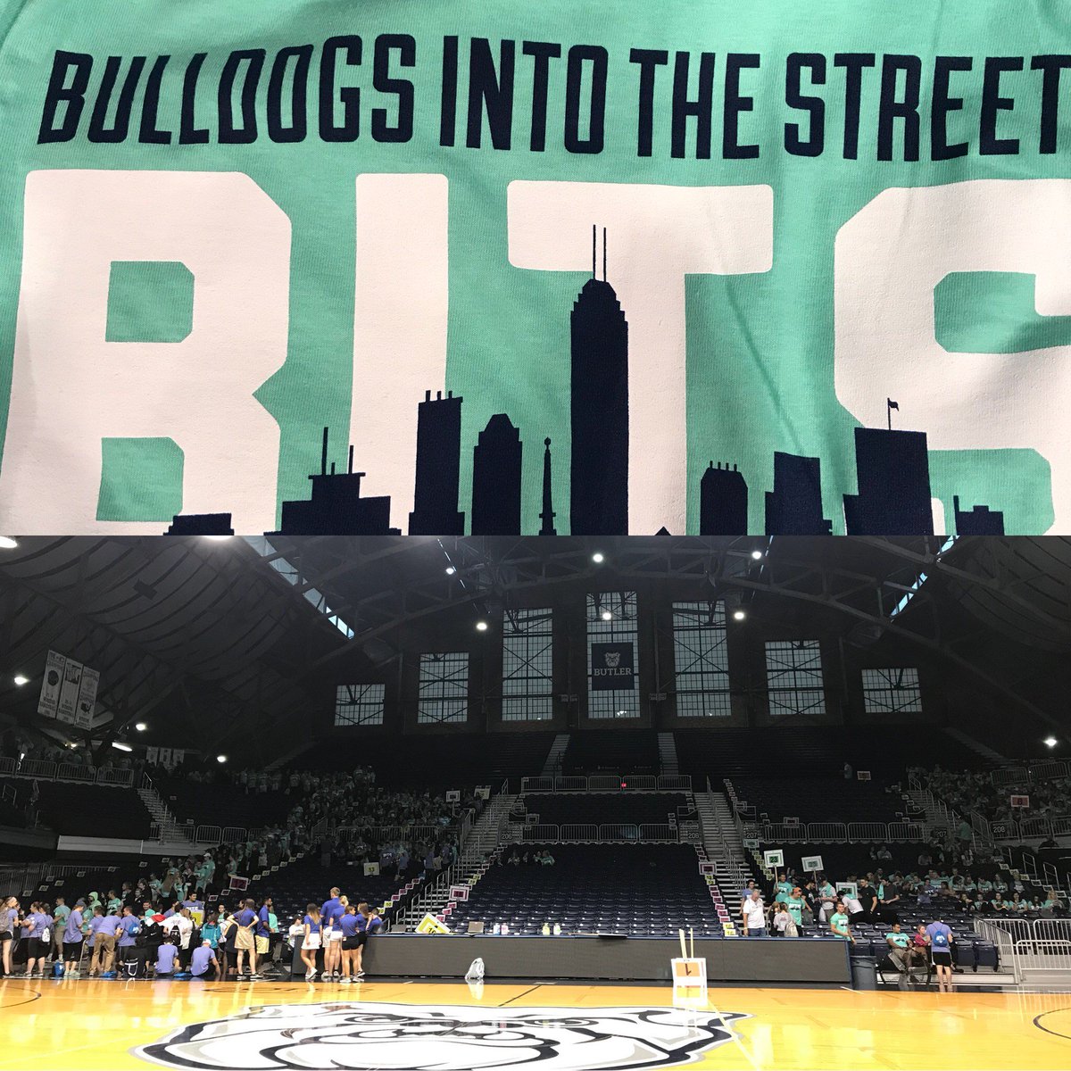 ButlerTIXCoord's tweet photo. We're taking a #tbt look back on some of the things we've done in August and September. Next up: working the check-in table at BITS. It was so great to see the @butleru community's dedication to service! #butlerserves https://t.co/bCz2SFyeGA