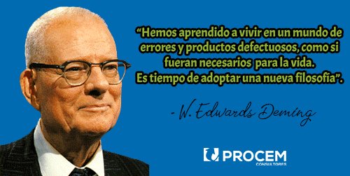 PROCEM_ES's tweet photo. Nuestra #inspiraciondeldia es de una de las frases célebres 🖊️de #EdwardDeming , gurú de la calidad. 🏆 https://t.co/hhjQCQ4GP2