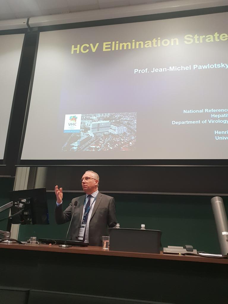 MichaelHenegha8's tweet photo. Jean Michel Pawlotski discussing Hepatitis C Virus elimination strategies for HCV. Focus, vision and drive. @LiverTrust @basl_events @EASLedu https://t.co/gX1dlGQhH7