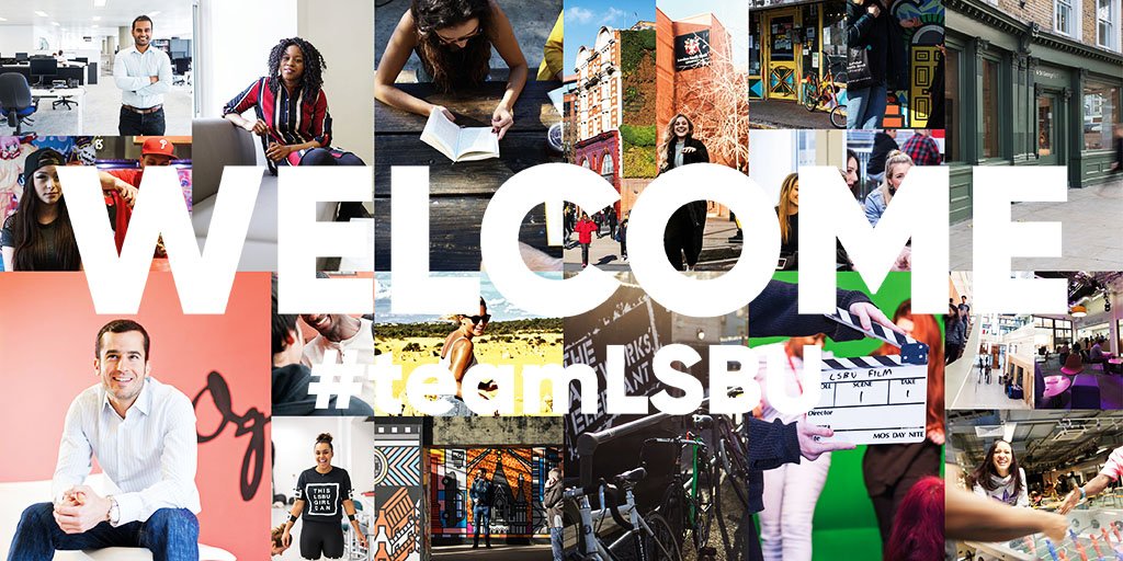 LSBU's tweet photo. WELCOME to #teamLSBU !!! π
We have planned a lot of cool things for your arrival. Go and find out here: https://t.co/fglkC1Ur43 #LSBUwelcome π https://t.co/t53e1WmvRk
