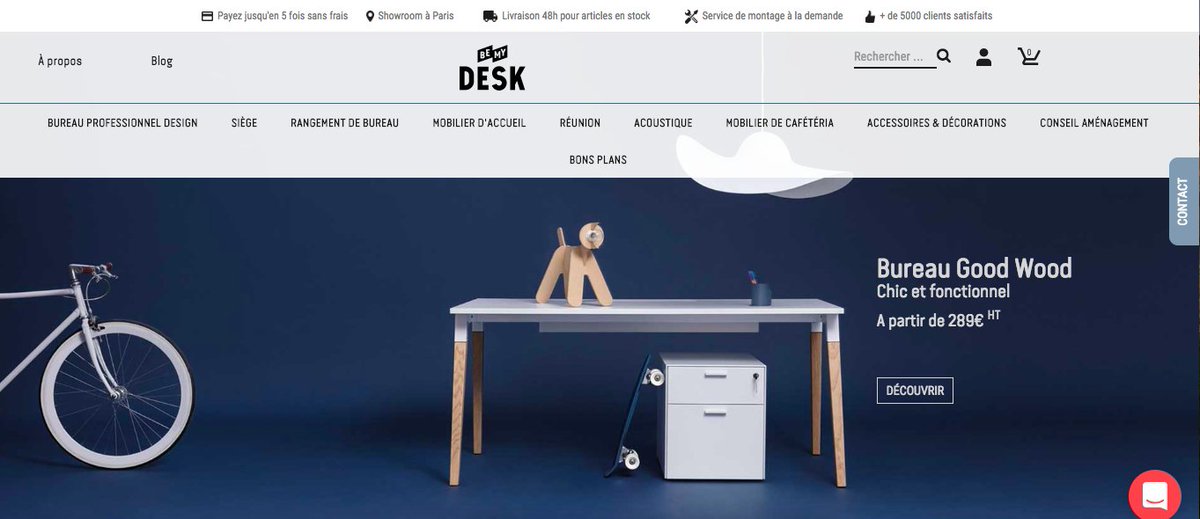 Qui dit rentrée 📚 dit #bureau ! Partez à la rencontre de notre client Be My Desk que nous accompagnons depuis maintenant plus d'un an ➡️: be-mydesk.com.