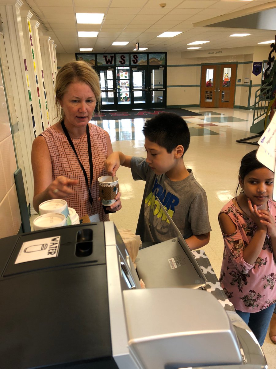 WilliamStreet14's tweet image. Mrs. Webster's class is learning real-life skills through the Coffee Cart. This is a fabulous opportunity for students to learn social cues, customer service, management of money, respect, responsibility and many more skills.  #reallife
#CustomerService #opportunities