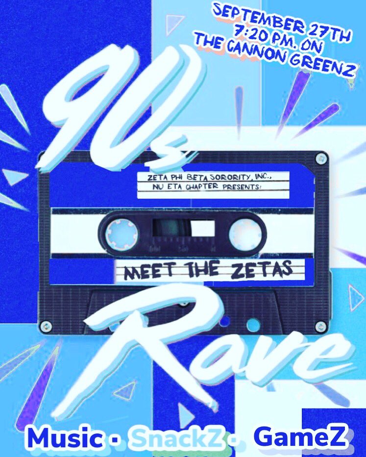 The Noble and Elegant ladieZ of the Nu Eta Chapter of Zeta Phi Beta Sorority, Inc. are inviting all studentZ to come meet the Zetas and enjoy some of the glories of the 90's and 2000's. It'll be a #ThrowbackThursday you don't want to miss #NuEtaSayWhat #UWF19 #UWF20 #UWF21 #UWF22