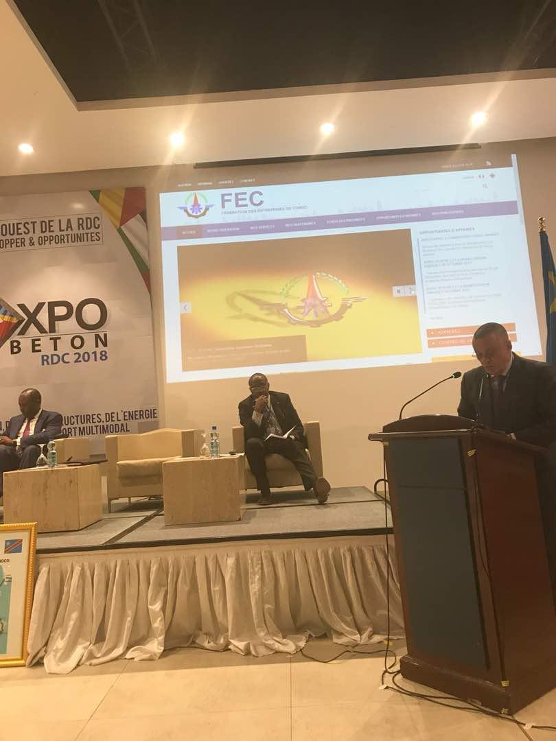L'intervention de M. Kimona Bononge Administrateur délégué de la FEC sur le développement et ambitions des Entreprises de la RDC 

#Expobeton #Expobeton2018