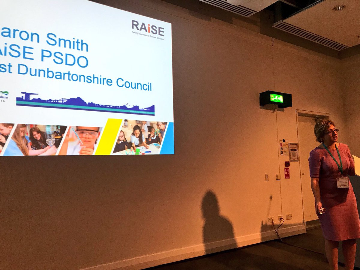 STEMglasgow's tweet photo. Great seminar from #RAiSEScot and the #PSDO’s at the #SLF18 this afternoon. Looking at the impact of the #RAiSEScot programme across the country. #STEM #STEMGlasgow 👨🏻🏫👩🏼🔬👨🏽🔬👩🏽🏫 https://t.co/4V1T603sMM