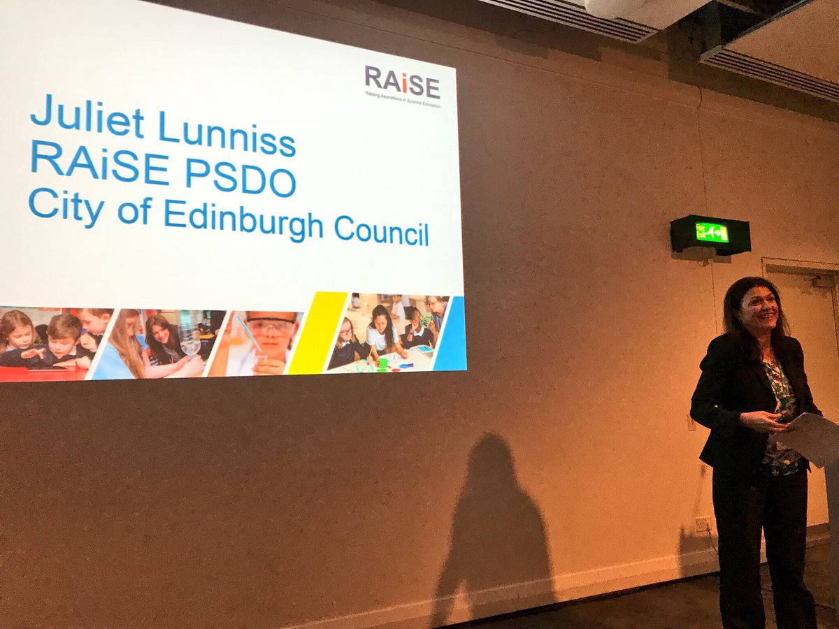 STEMglasgow's tweet photo. Great seminar from #RAiSEScot and the #PSDO’s at the #SLF18 this afternoon. Looking at the impact of the #RAiSEScot programme across the country. #STEM #STEMGlasgow 👨🏻🏫👩🏼🔬👨🏽🔬👩🏽🏫 https://t.co/4V1T603sMM