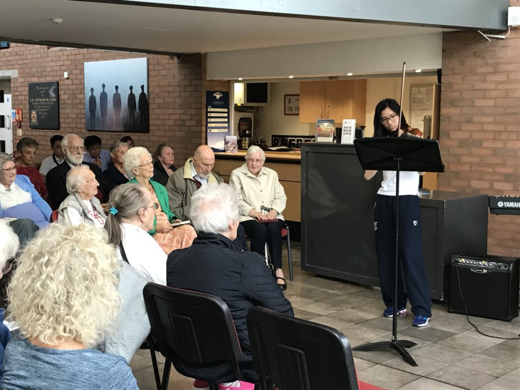 DeanCloseSchool's tweet image. Today is #FieldDay and while the #CCF are competing in inter-house competitions including an assault course and  the #GunRun; the #CommunityAction team are entertaining the residents of Morris Court and Faithful House.