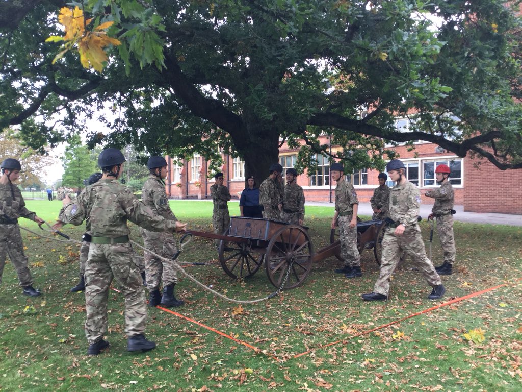 DeanCloseSchool's tweet image. Today is #FieldDay and while the #CCF are competing in inter-house competitions including an assault course and  the #GunRun; the #CommunityAction team are entertaining the residents of Morris Court and Faithful House.