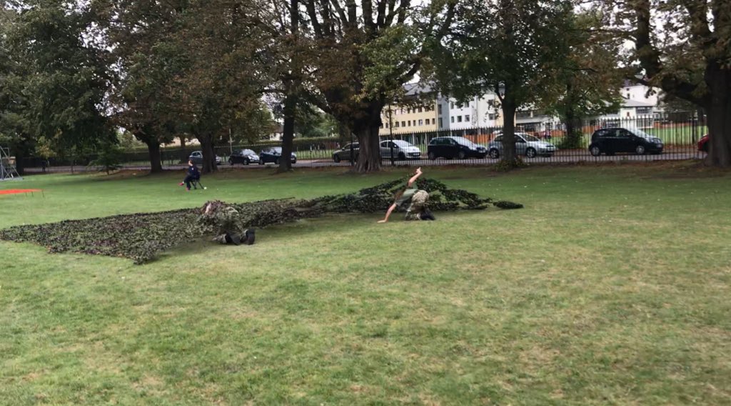 DeanCloseSchool's tweet image. Today is #FieldDay and while the #CCF are competing in inter-house competitions including an assault course and  the #GunRun; the #CommunityAction team are entertaining the residents of Morris Court and Faithful House.