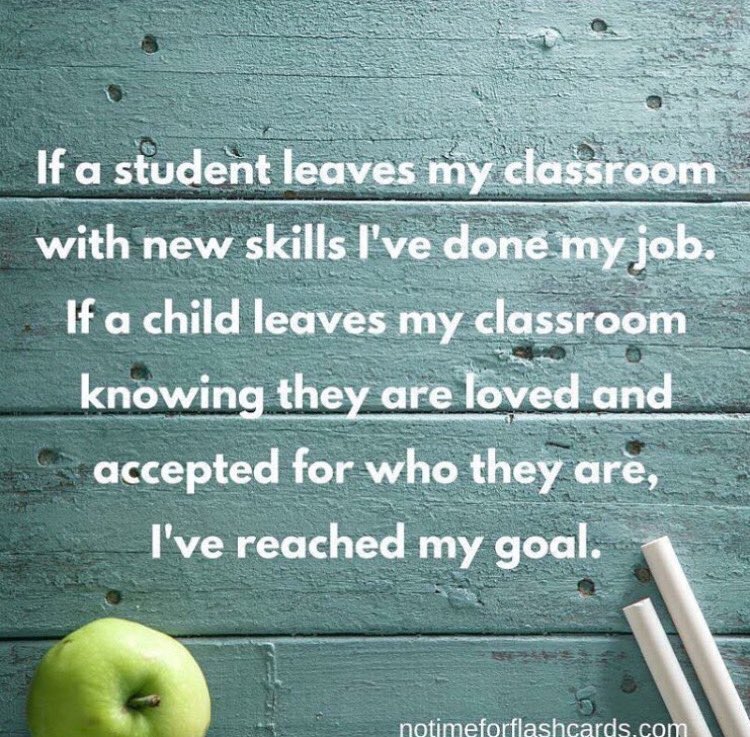 MistyladyDe's tweet photo. Teacher goals! Students first. #Students #middleschool #teachergoals https://t.co/GaJjtjn7aG