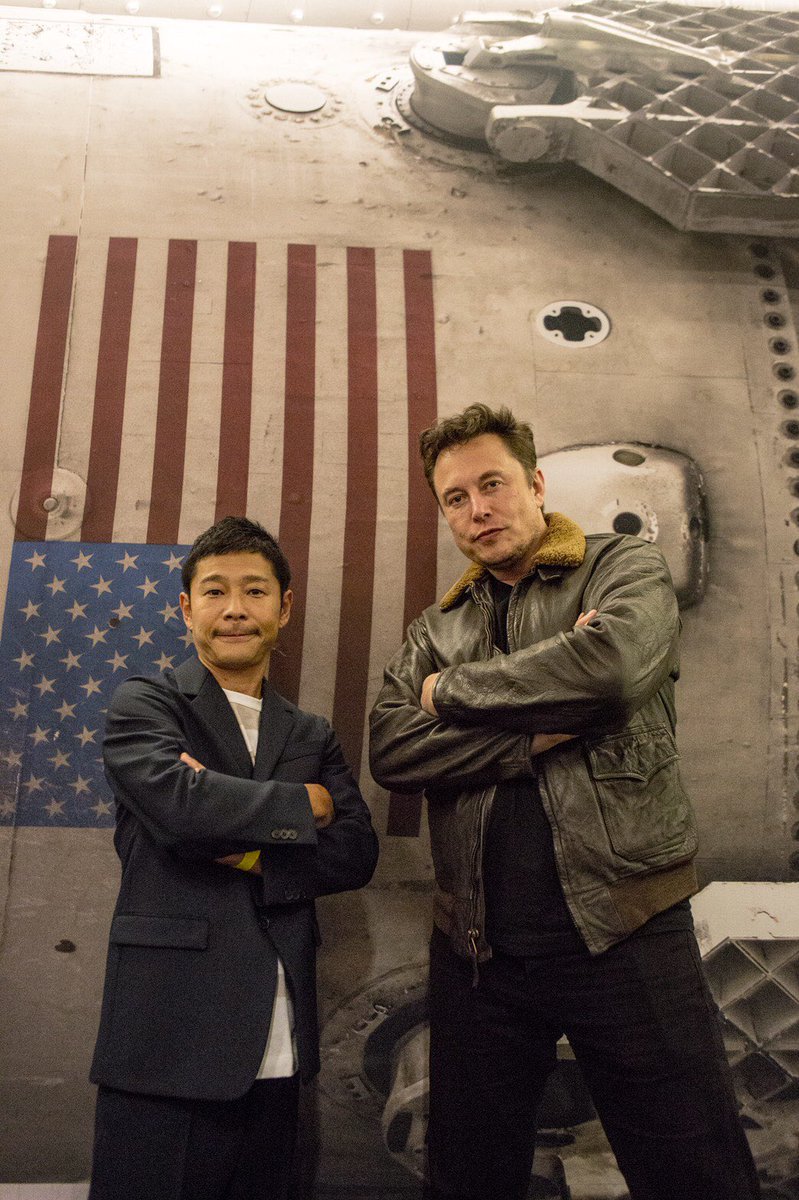 jenn_TOF's tweet photo. This is the guy who took the first private passenger flight to the moon. Did he do it for the likes? https://t.co/EcMVmffdza