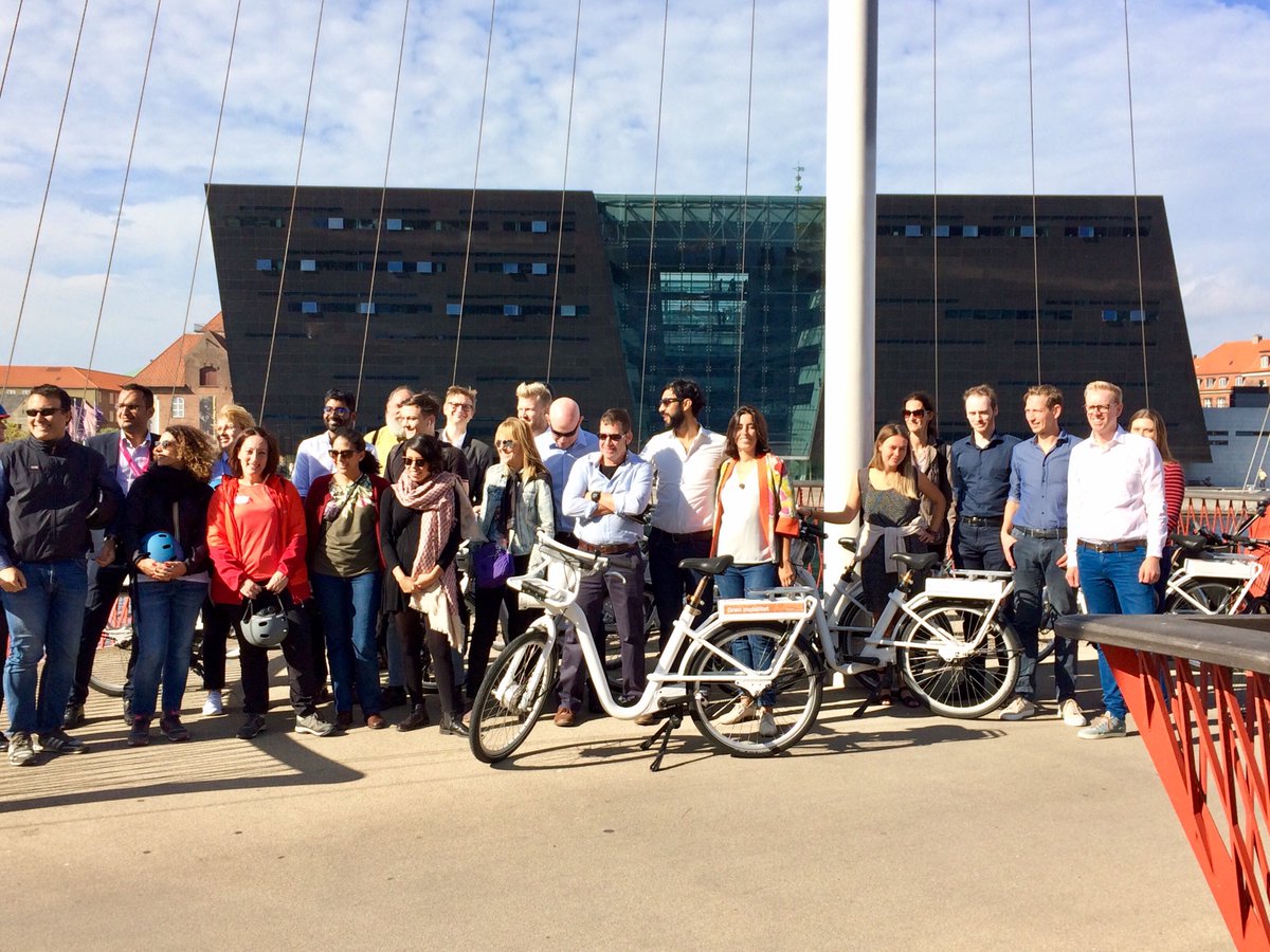 ITS_Congresses's tweet photo. @c40cities Masterclass delegates in Copenhagen during the ITS World Congress to share experiences on biking and walking - for healthier cities and citizens! In partnership with @novonordisk Cities Changing Diabetes. Beautiful day ridning #bycyklen  #Citieschangingdiabetes https://t.co/z5rQYDADCT