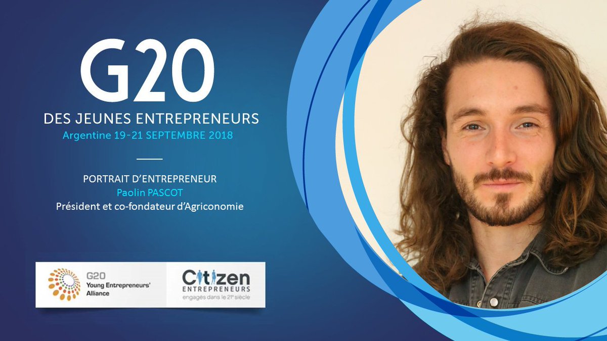 FermeDigitale: RT Min_Agriculture: ⚡#AgriLab Jusqu'au 21 septembre, l'#agtech française sera représentée au rassemblement des jeunes entrepreneurs #G20YEA par Paolin Pascot, cofondateur et Président d' Agriconomie et FermeDigitale ⬇