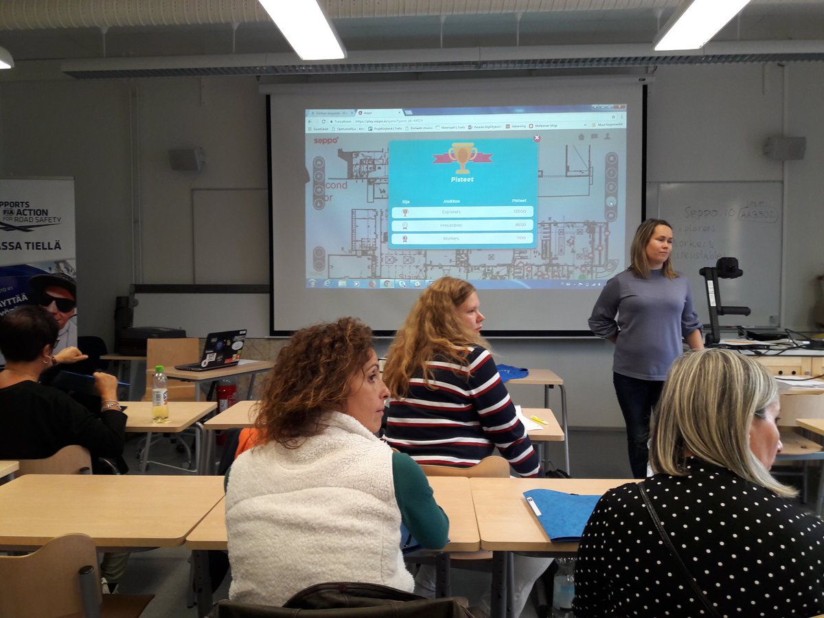 akepanen's tweet photo. #euneoscourses in @VantaanVaria with @kovalpiko and @SalmiAnssi #edtech for teachers, today playing @seppoio game: @ThingLink #interactiveimages / @padlet / @GoConqr #flashcards / camera pen learning @Kiesilainen #kamerakynä / #VR #360pics #simulators #HTCVive #AR @curiscope https://t.co/2O6bGDxyMf