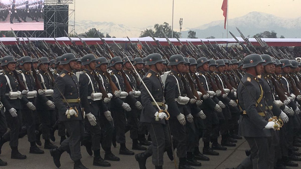 Военный парад в Чили парад, проходит, Сантьяго, военный, также, Обычно, армии, независимости, праздники, является, половине, торжественным, второй, окончанием, патриотические, воспринимают, двухдневного, единое, целое, прямом