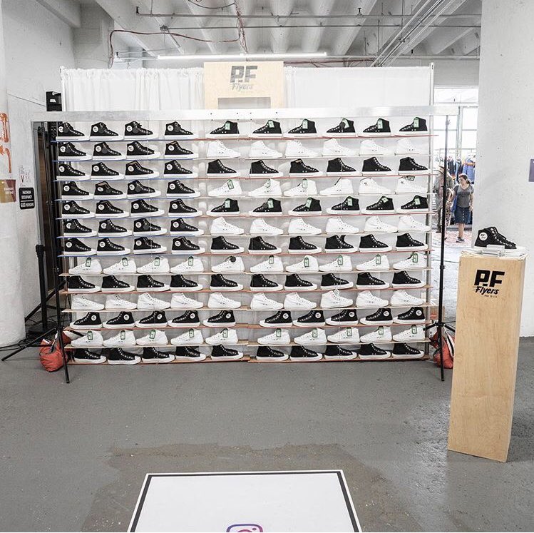Our favorite installation from <a href="/PF_Flyers/">PF Flyers</a> is coming back for Boston! 70 pairs of shoes on full display = Totally gram worthy. 📸