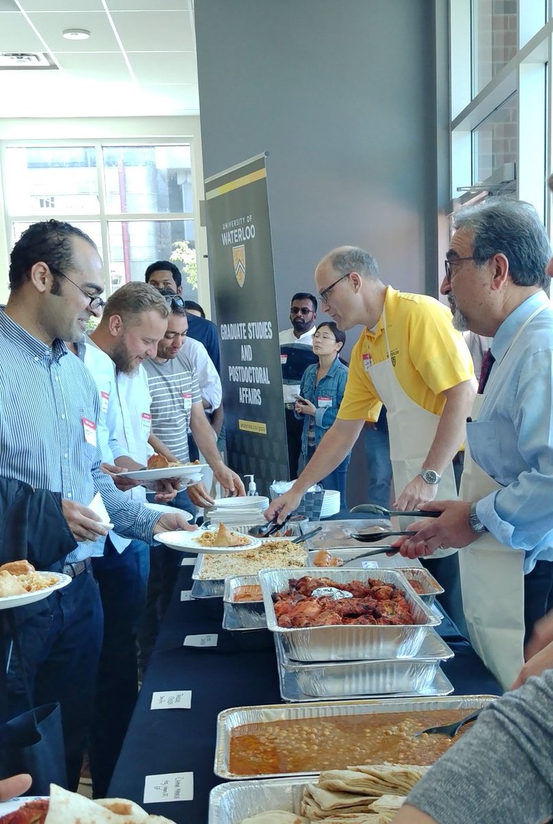 UW_Postdocs's tweet photo. Thank you @UWaterlooPres and AVP, GSPA Jeff Casello for serving lunch to over 50 postdocs today, as part of Postdoc Appreciation Week! #NPAW2018 #UWaterlooPostdoc https://t.co/5tx1APrW86