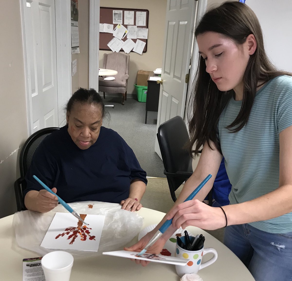 ATCHealthScienc's tweet photo. Happy Adult Day Week!!  Learning is fun! #KindnessIsTheBestMedicine #FutureSRNAs https://t.co/S2zIGoOCOD
