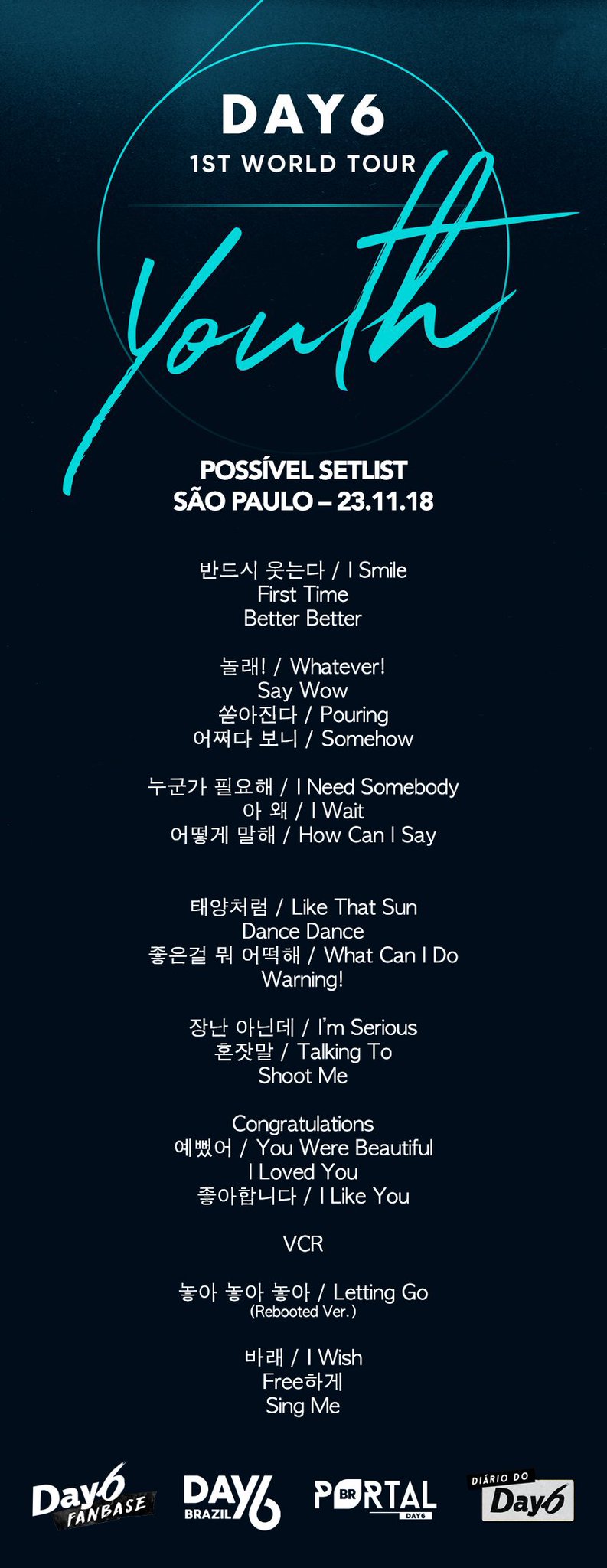 DAY6 BRAZIL - [#TRADUÇÃO] Letra de 'Wanna Go Back' em