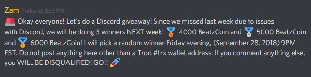 Head on over to our @discordapp for a nice #giveaway in the #raffles channel! discord.gg/TfeSzPW