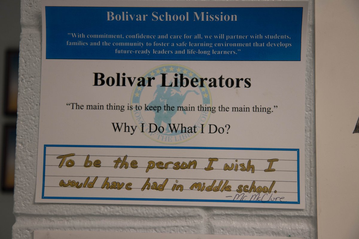 Bolivar_Schools's tweet photo. We asked our staff "Why do you do what you do?" Here is what they said... #GoLiberators https://t.co/nvABbeIw0s