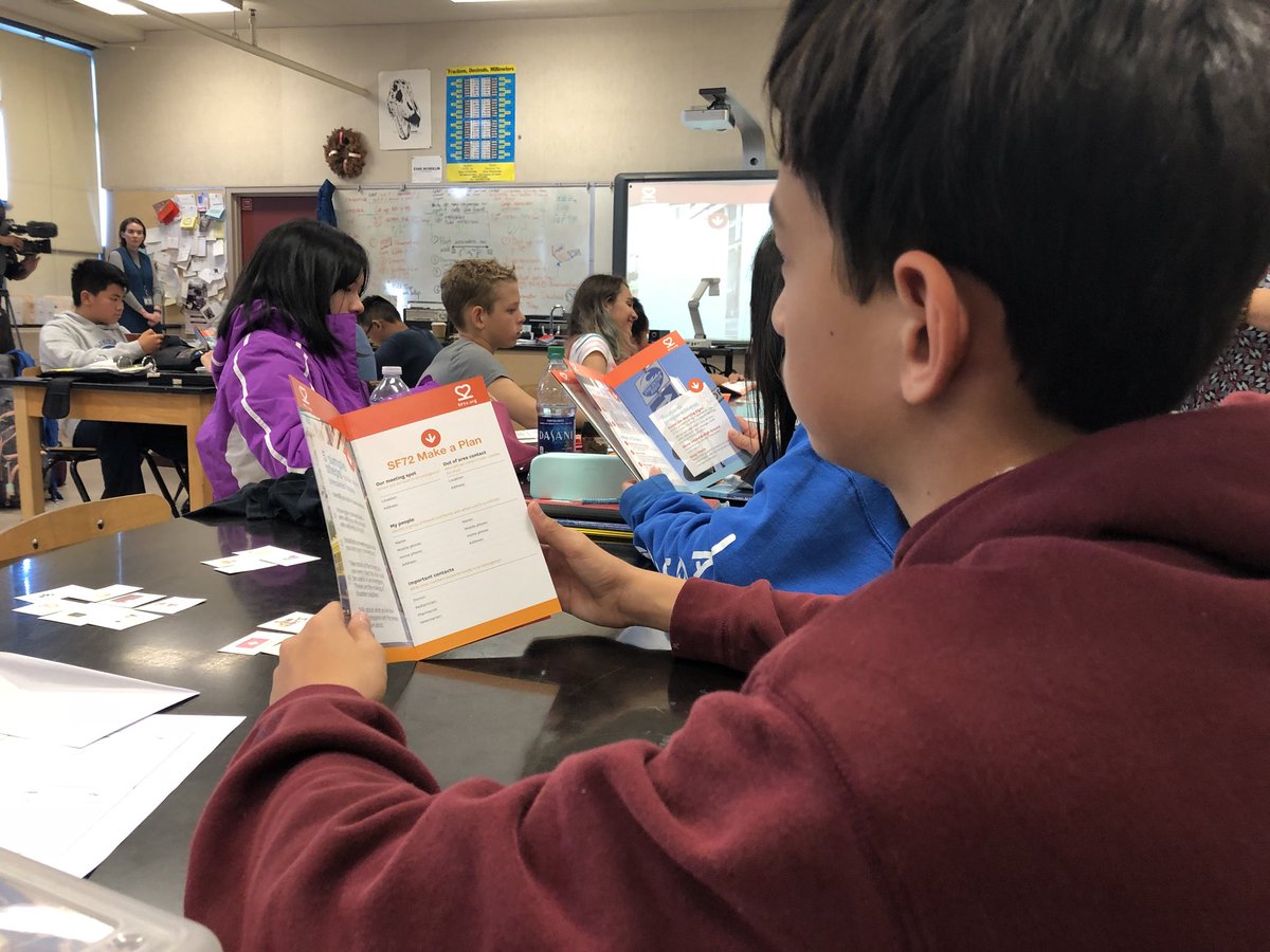 SF72org's tweet photo. By challenging young people to think about how they can prepare themselves &amp; their communities for an emergency @SFUnified &amp; SF_Emergency are helping generations of San Franciscans prepare before the earth starts shaking. (3 of 3) #sf72 https://t.co/XIdaCeB5FK