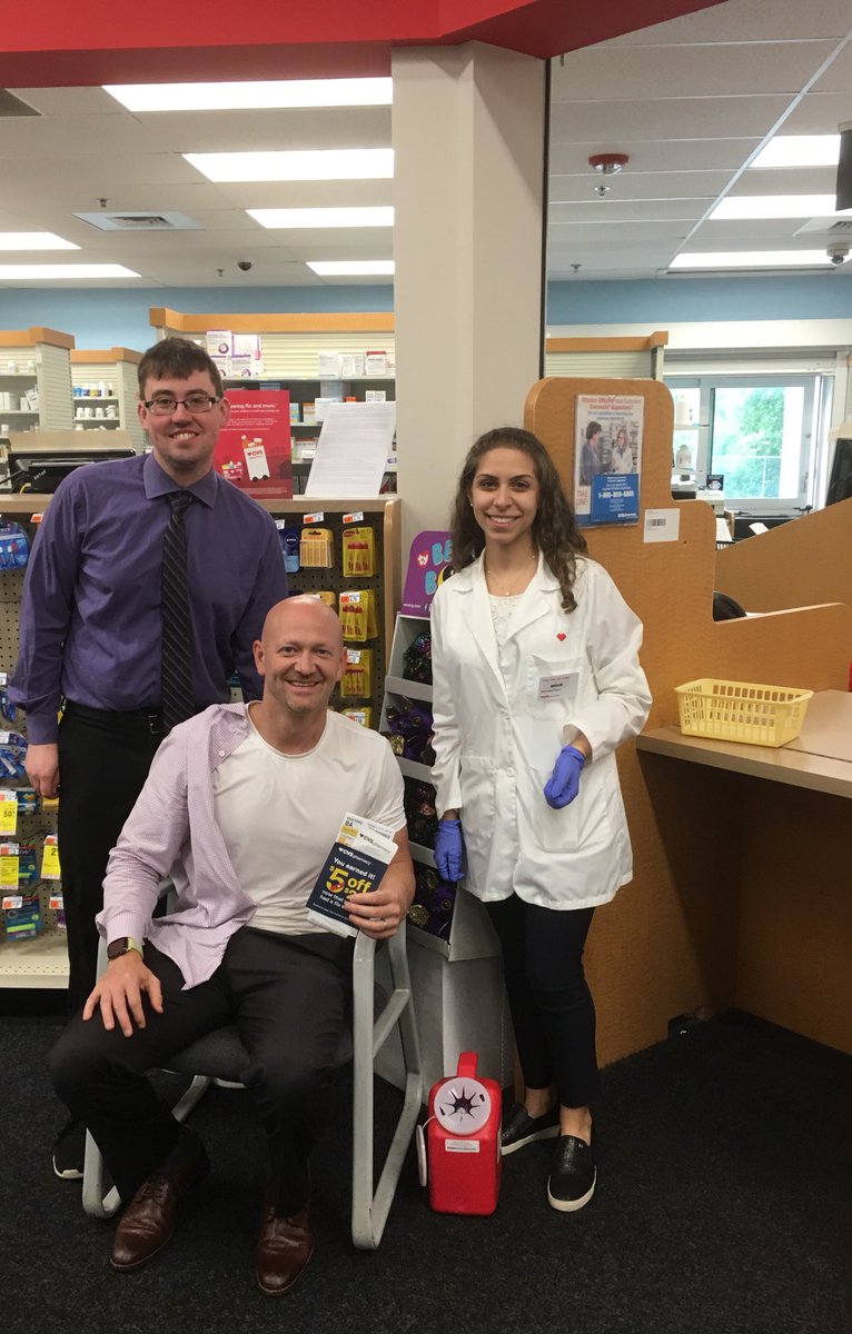 cvsbrian's tweet photo. PM Phil and Intern Miriam keeping me protected this flu season with #flucelvax @cvs278 Arlington 👍🏻💉@TommieLeeR2D10 https://t.co/radKQuKnsn