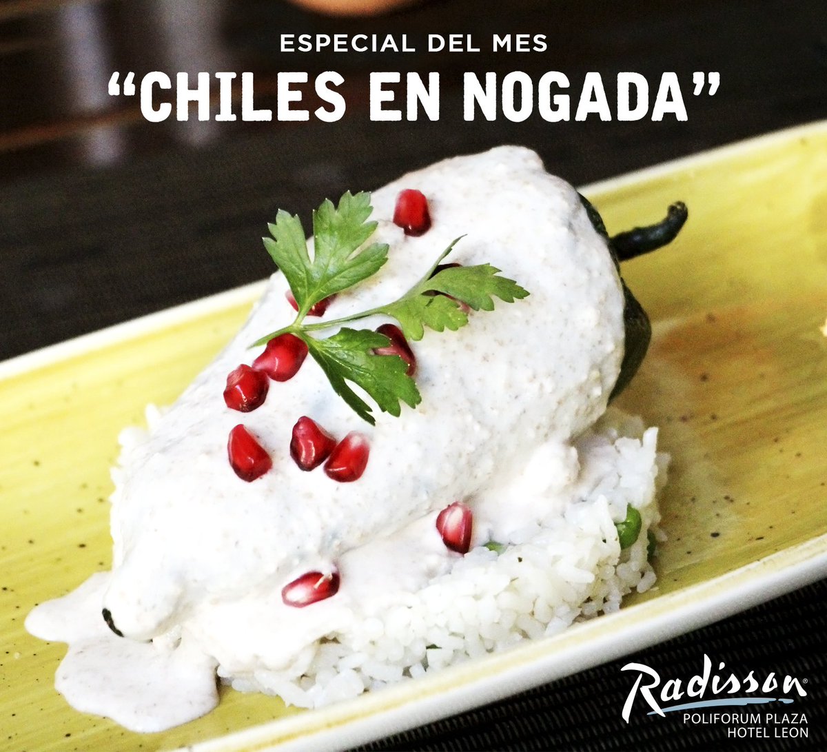 radissonleon's tweet photo. Continúa celebrando a México en este mes patrio con nuestros tradicionales y deliciosos Chiles en Nogada en nuestro restaurante La Guardesa! https://t.co/TkCYyB4x5H