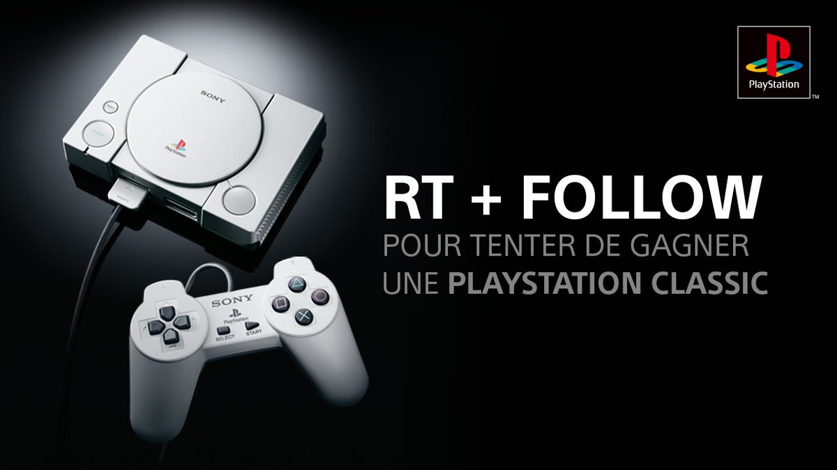 PlayStationFR's tweet image. 🎁CONCOURS RETRO 🎮
RT + FOLLOW pour tenter de gagner une #PlayStationClassic !
TAS le 3/12 👉 po.st/Ao
Bonne chance 🍀