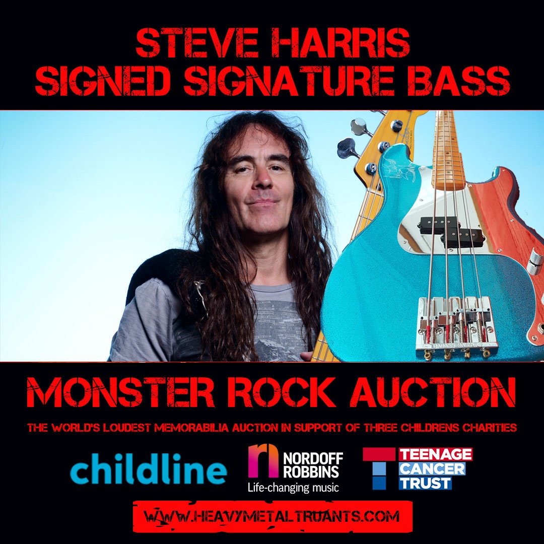 Our friends at @hmtruants are giving you the chance to win Steve's signed signature bass! 

Oh... and you'll be raising money for 3 fantastic childrens' charities so it's a win-win!

givergy.com/charity/heavy-…

#HeavyMetalTruants #hmtauction #IronMaiden #McMurtrie