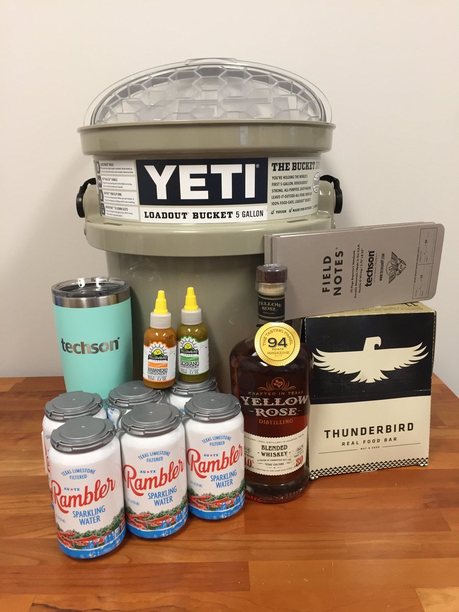 techsonIP's tweet photo. Super psyched for @HIPLATWEETS event next week. Just went out and secured (some of) our Sweepstake give-aways. We will have the best give-aways. Stop by our booth next week.
@yeticooler #hipla @bucees @rambleraustin @snapkitchen #yellowrosewhiskey https://t.co/PKphU4qMuE