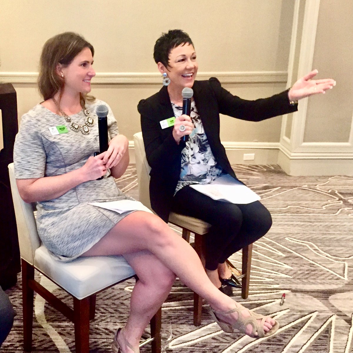 prioritymktg's tweet photo. #PriorityMarketing’s Teri Hansen and Allie Lopez joined Mark Nieds of @HenlawSWFL to offer social media tactics and legal considerations at Wednesday’s “Business Building Symposium V” at @SanibelHarbour, sponsored by the #GFMCC. #SocialMedia #Business https://t.co/L0NlJziex8