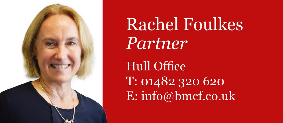 We are delighted to announce that Rachel Foulkes joins the firm this week as a Partner based in our Hull offices. Rachel has been offered the opportunity to set up a new residential conveyancing department catering to East Yorkshire which she will head. ow.ly/muU130lT0ep