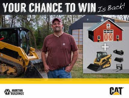 OhioCAT1's tweet photo. Enter the 2018 “Giving Away the Farm” sweepstakes at #FarmScienceReview and you could win a credit towards a Morton building and a Cat 249D Compact Track Loader with three attachments! Not at the show? Enter online at https://t.co/Z8syR0Btm8 https://t.co/Z9Zfwvt7Ot