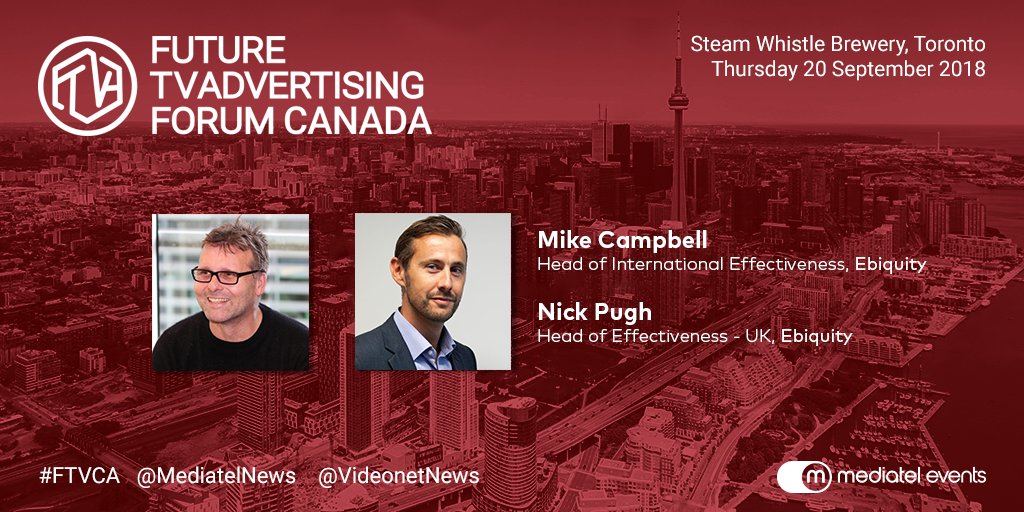 ebiquity_plc's tweet image. Delighted to have our Head of International Effectiveness, Ebiquity – Mike Campbell &amp;amp; our Head of Effectiveness, Ebiquity UK – Nick Pugh, speaking at the Future TV Advertising Forum in Toronto today and tomorrow about improving media metrics and spend. 

#mediametrics #mediaspend