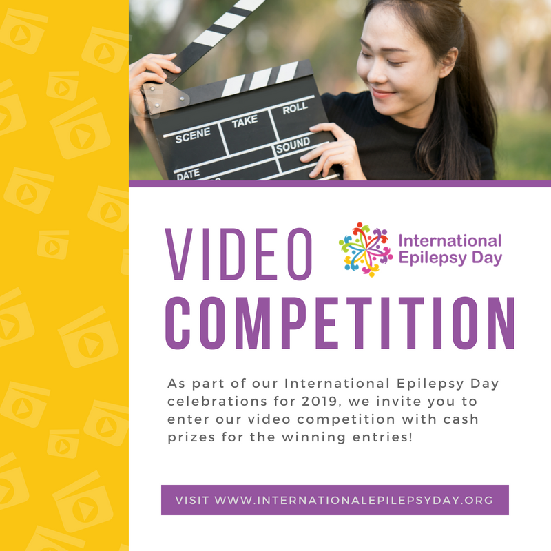 IntEpilepsyDay's tweet photo. International #EpilepsyDay Video Competition launched! The winning videos will be selected based on their success in telling an inspiring personal story or in using a novel means of increasing  knowledge and awareness of #epilepsy. Find out more here: https://t.co/RtIwLXWTb0 https://t.co/AOQkgn6rGw