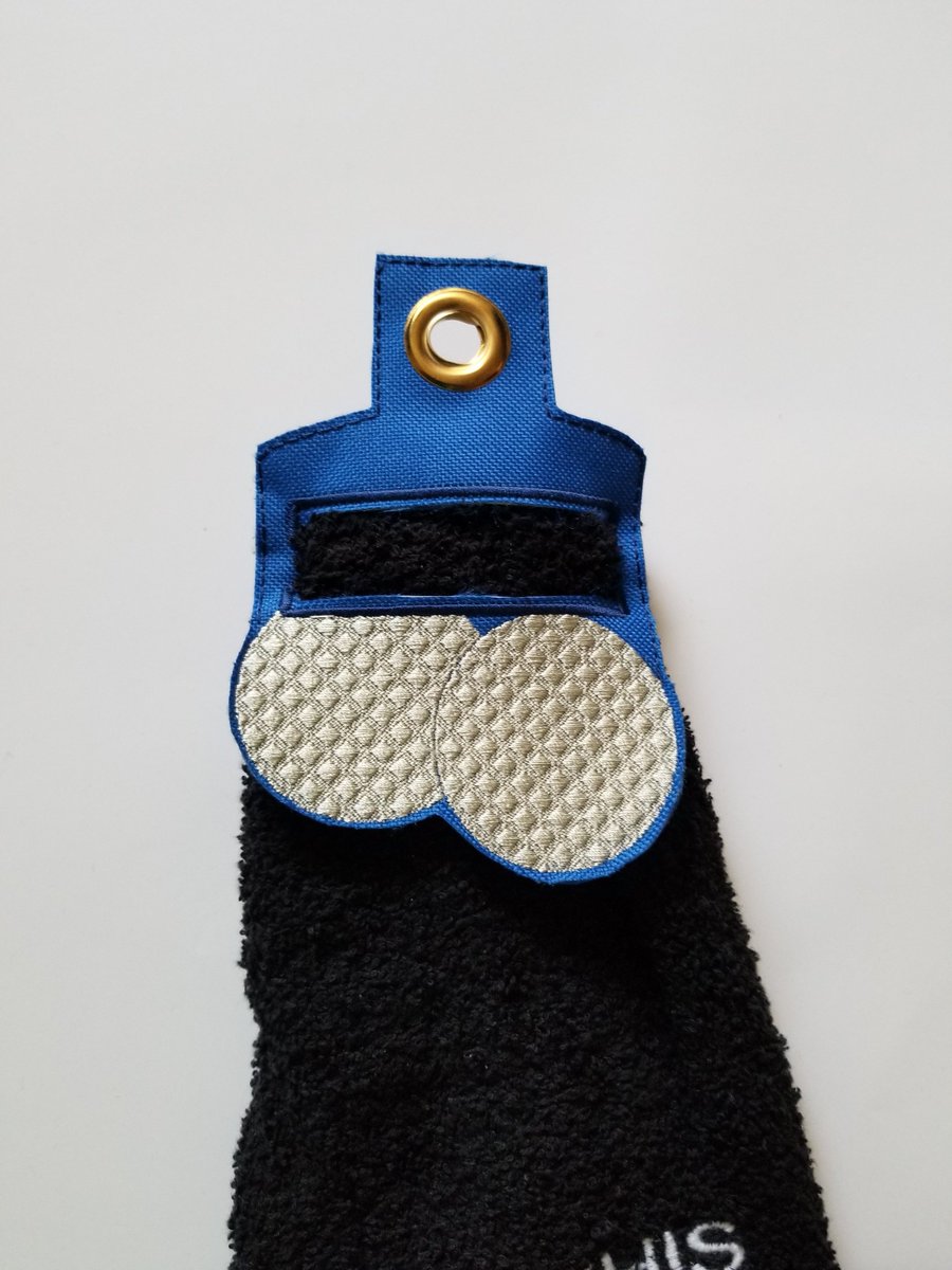 Towel Holder new my #etsy shop: Golf Ball Towel Holder / Towel Clip / Gift for Golfer / Novelty Golf Gift / Embroidered Towel Holder etsy.me/2QJ317w #accessories #balls #golfballs #towel #holder #hanger #giftforgolfer #noveltygift #nyloncanvas #golfing
