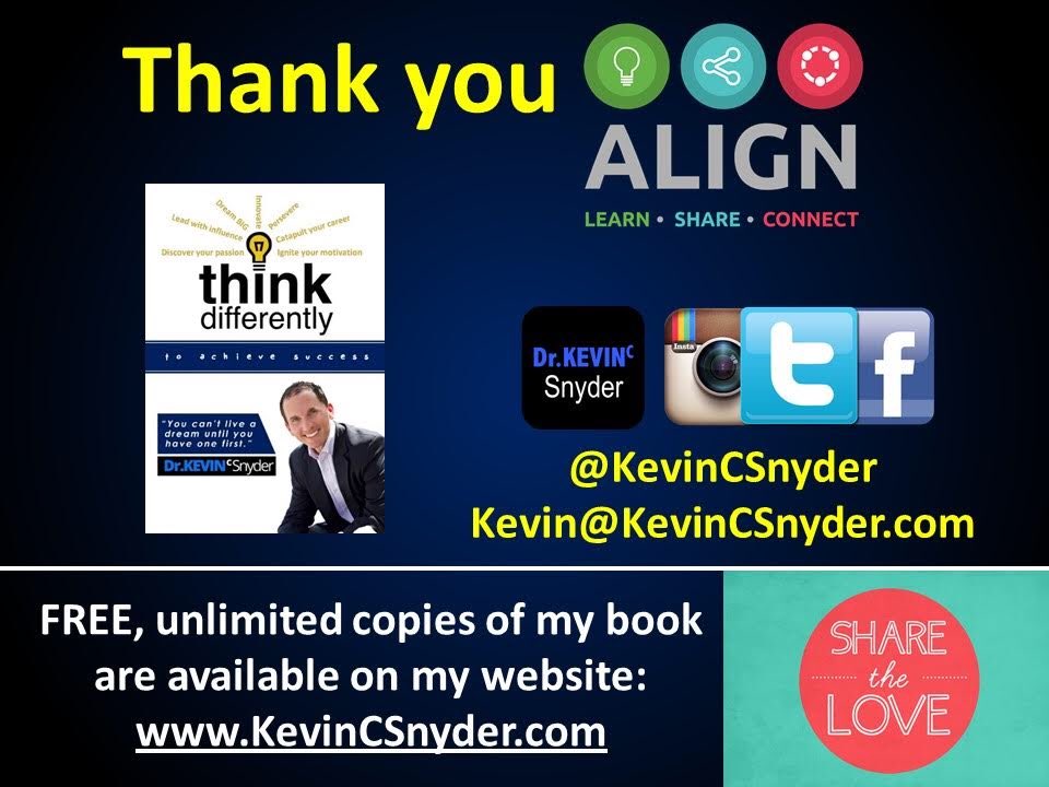 kevincsnyder's tweet photo. Kudos and congrats to @BizLibrary and all attendees for an extraordinary #ALIGN18 conference! Unlimited eBook downloads of my book “Think Differently” through the rest of this week! Visit https://t.co/viy6ydUvSv https://t.co/8kLVP3vnAj