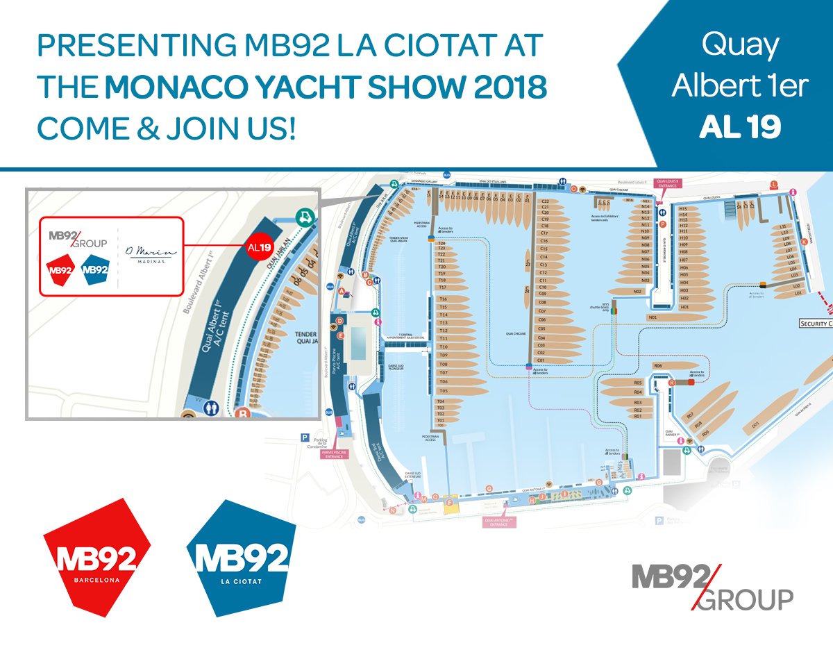 Looking forward to presenting you our new identity at the Monaco Yacht Show next week! 
 Please visit mb92.com/mb92-at-the-mo… to arrange a meeting with our team