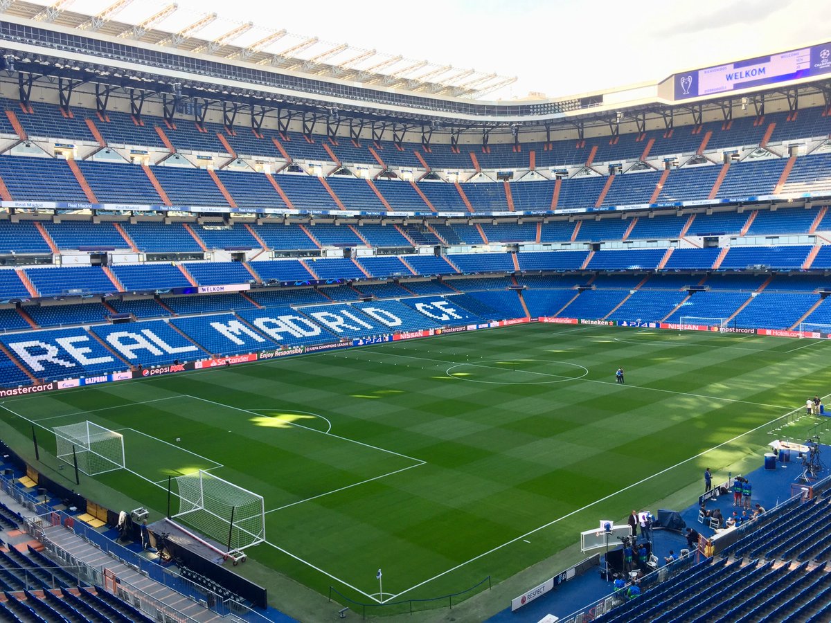 🏟 ¡Así luce el Bernabéu! La cuenta atrás está en marcha... 
#RMUCL | #HalaMadrid