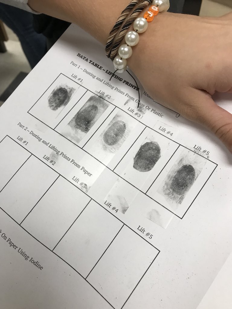 MHeimScience's tweet photo. Bio 2 is dusting and lifting prints. #HeimCPBio2 https://t.co/kmrFHzckcP