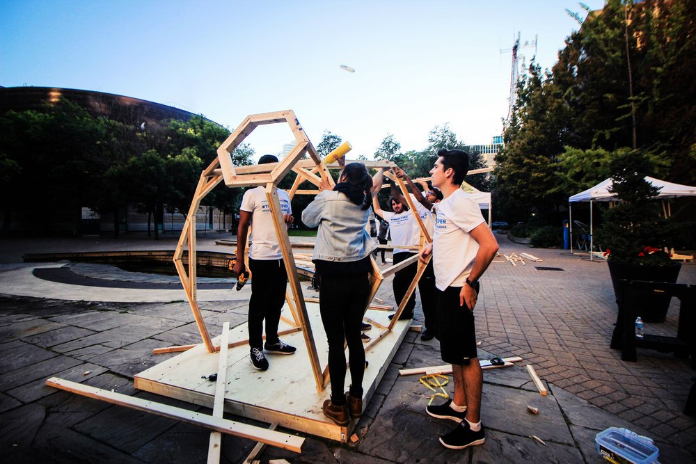 AltiusInc's tweet photo. Altius is proud to once again be involved in @timberfever as mentors and judges.  The annual competition brings architecture and civil eng. students from universities across Canada together to build a life-size structure out of wood. @UofTDaniels @mosesstructures https://t.co/Hm0e14AOdL