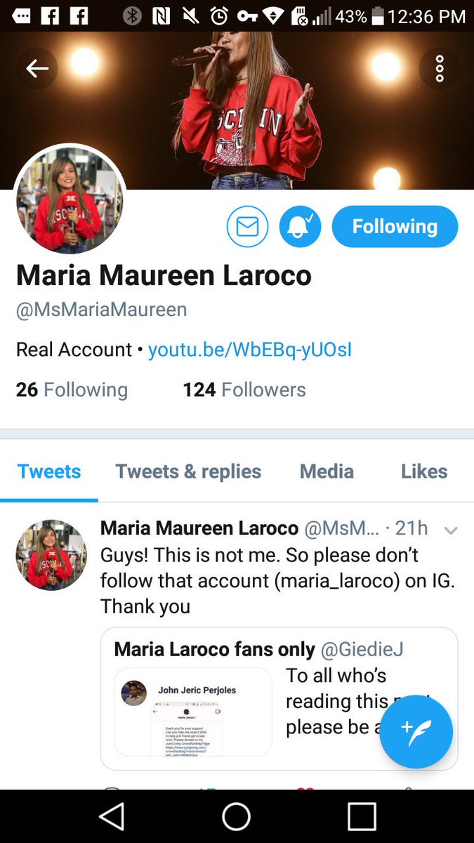 RaydenWilliams's tweet photo. Y'all go follow Maria Laroco on both Twitter &amp; Instagram and get her up to 1-2K followers. Hit the follow button. Also, send her lots of positive vibes, prayers and support on her #XFactor journey. Her voice is amazing. ☺👍🙏🎤🎶⭐ @MsMariaMaureen #XFactor2018 #MariaLaroco RT https://t.co/Y91ATiHYA6