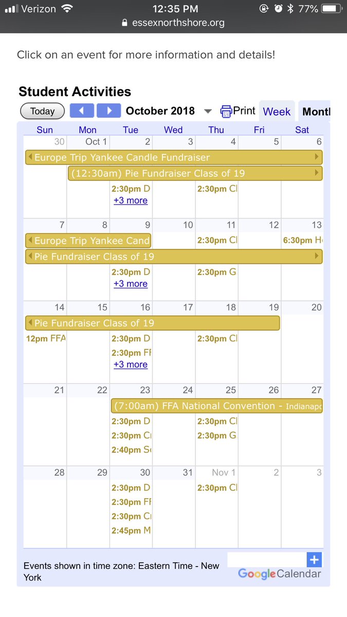 essexffa's tweet photo. All FFA events from now to the end of the year are now in the student Activities Calendar! Be sure look on there for any upcoming events/meetings. If you have any question ask one of our advisors (Ms. Plante or Mr. Chouinard) or ask one of the FFA officers! https://t.co/GojCh8WtFa