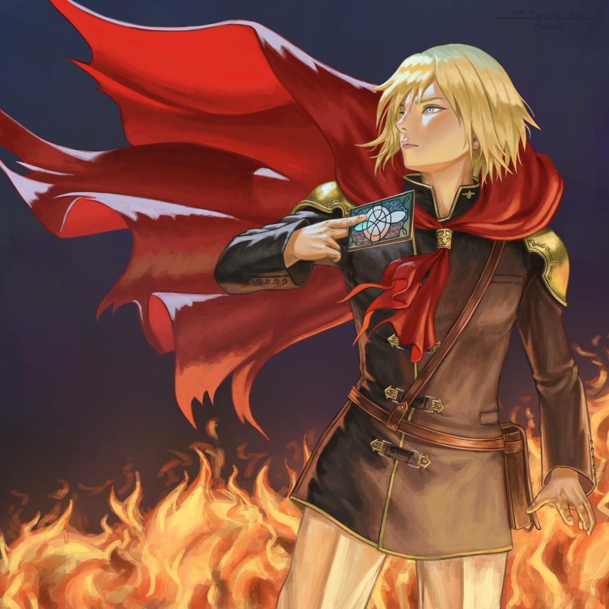 45liza109's tweet image. Practice with Ace! ❤️😭 #fftype0 #ace #classzero #illustration #finalfantasy