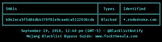 BlacklistNotify's tweet photo. SHA1(s) have been identified. https://t.co/Uzxk9tTKGH