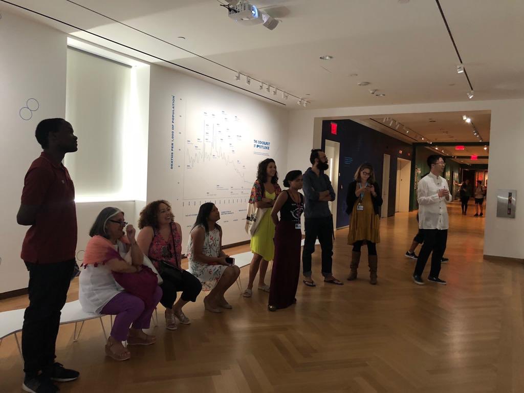 SesmaLab's tweet photo. Great outing of the Sesma Lab with @SalehLabParis to see the Germ City exhibit at the Museum of the City of New York. We just happened to also find the Rebel Women exhibit and a giant mosquito...Coincidence?? @MuseumofCityNY #WomenInScience #laboutings https://t.co/3uCYinReEh