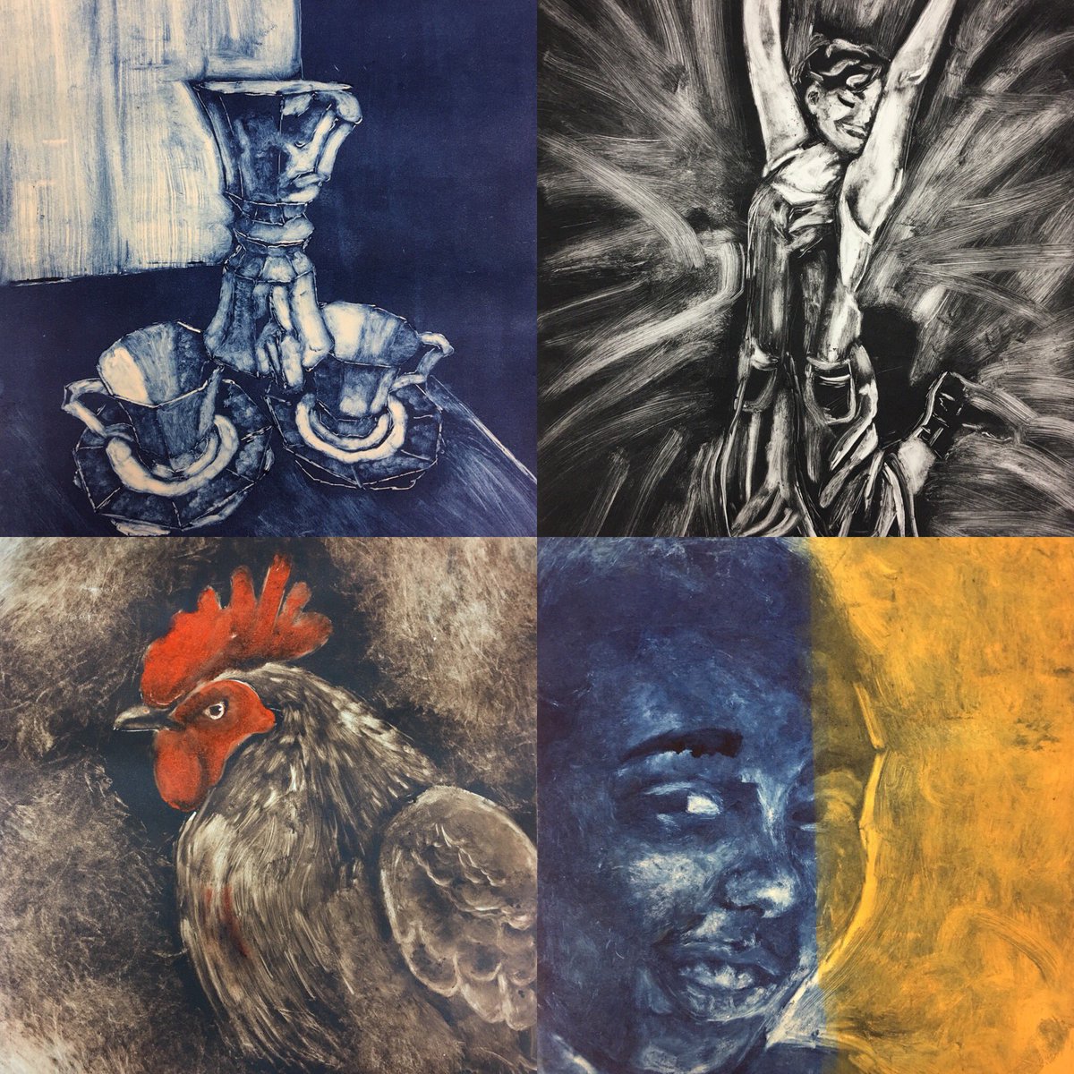 lmhsart209's tweet image. Monotypes from AP drawing class @LMHSInfo #apstudio #printmaking