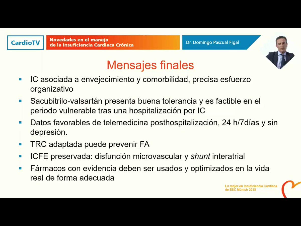 icorvilud's tweet photo. Brillante resumen #PostICESC18 por @DomingoPascualF #transition #sacubitril/valsartan #telemedicina #TRC #afib #microvascular dysfunction #interatrialshunt #titration #heartfailure @secardiologia #cardioed #foamed #digitalhealth https://t.co/prGrKtylvk